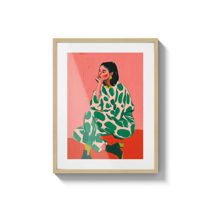 Green Patterned Silence Flora Queen Flora Queen