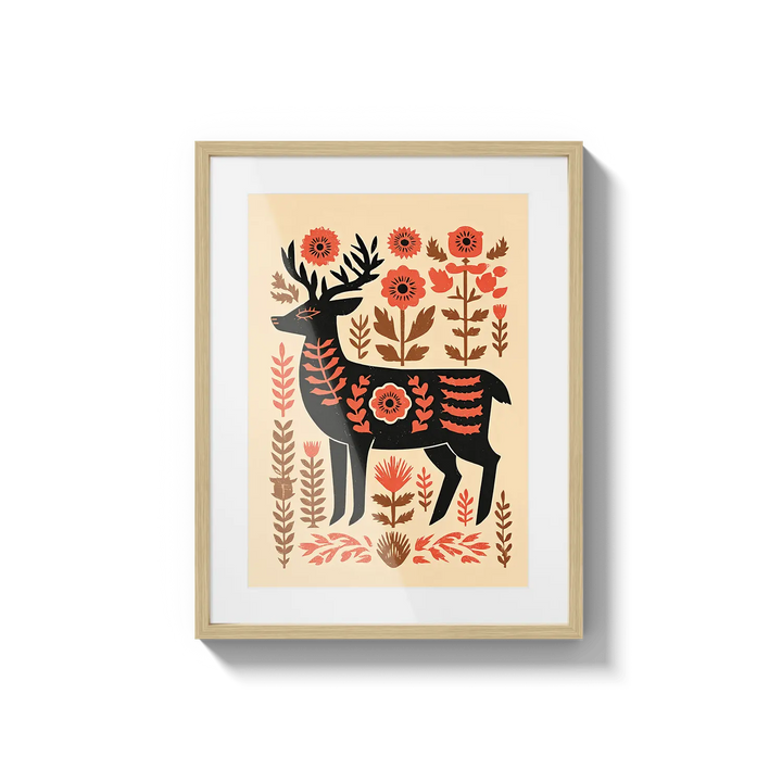 Folk Deer Flora Queen Flora Queen